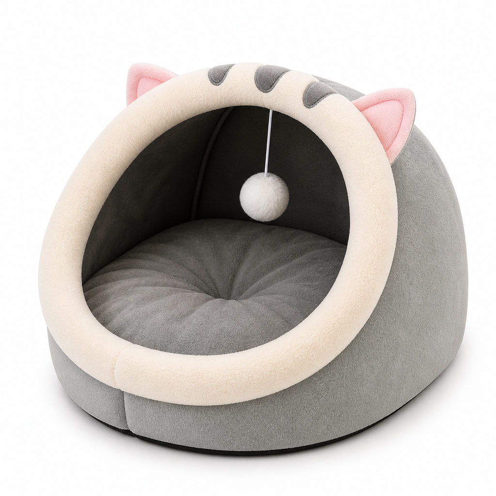 Self-Warming Pet Tent Bed for Cats and Small Dogs 