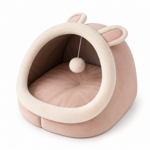 Self-Warming Pet Tent Bed for Cats and Small Dogs 