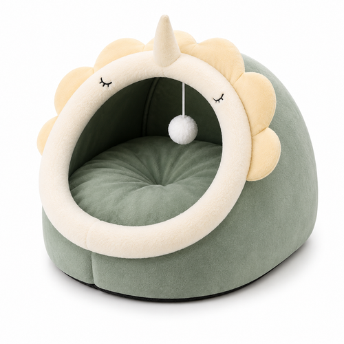 Self-Warming Pet Tent Bed for Cats and Small Dogs 