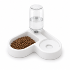 Automatic Drinking Love Pet Bowl Moisture-Proof Cat Bowl Dog Basin Dual-Use Multi-Functional Drinking and Feeding