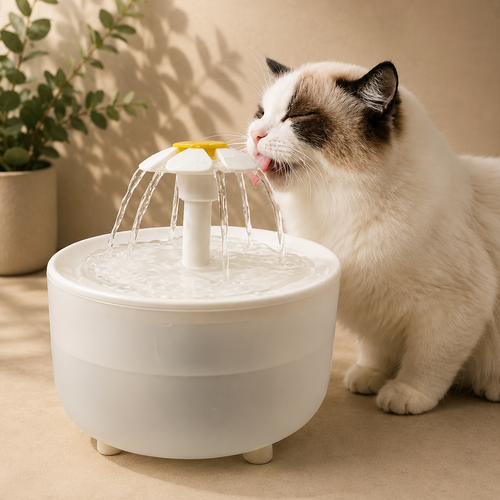 Automatic Cat Water Fountain - 1.2L USB Electric Mute Pet Drinker with Filtered Recirculation