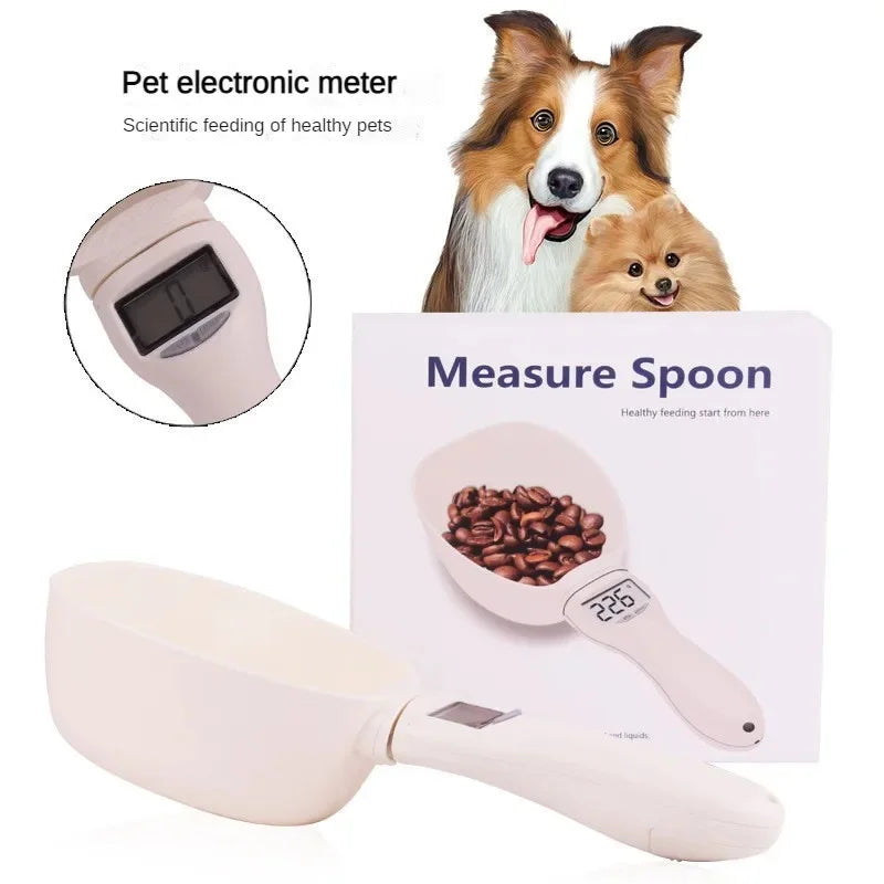 Accurate Pet Food Measuring Scoop - Digital Dog & Cat Food Scale with LED Display