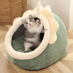 Self-Warming Pet Tent Bed for Cats and Small Dogs - Comfortable, Foldable, Removable, and Washable Design